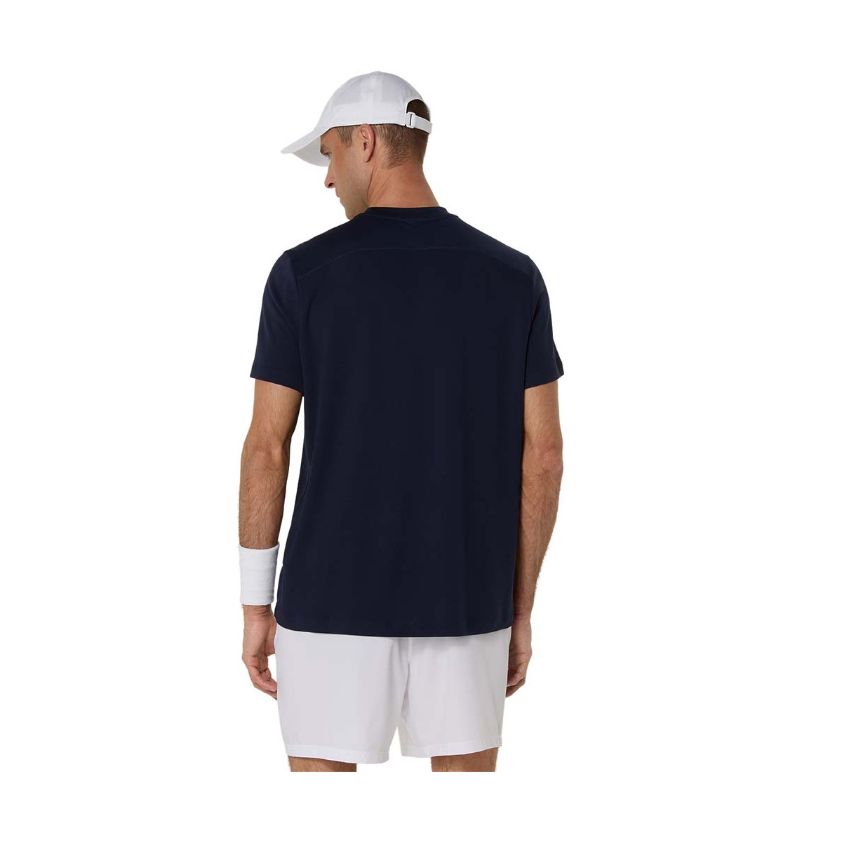 Maglietta Asics Court Blu navy / Arancione