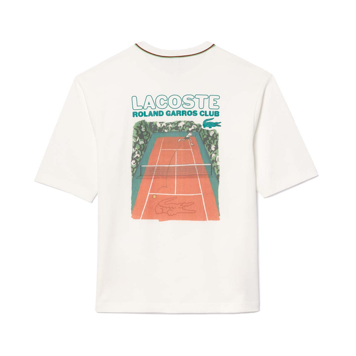 T-shirt Lacoste Sport Roland Garros Arancione