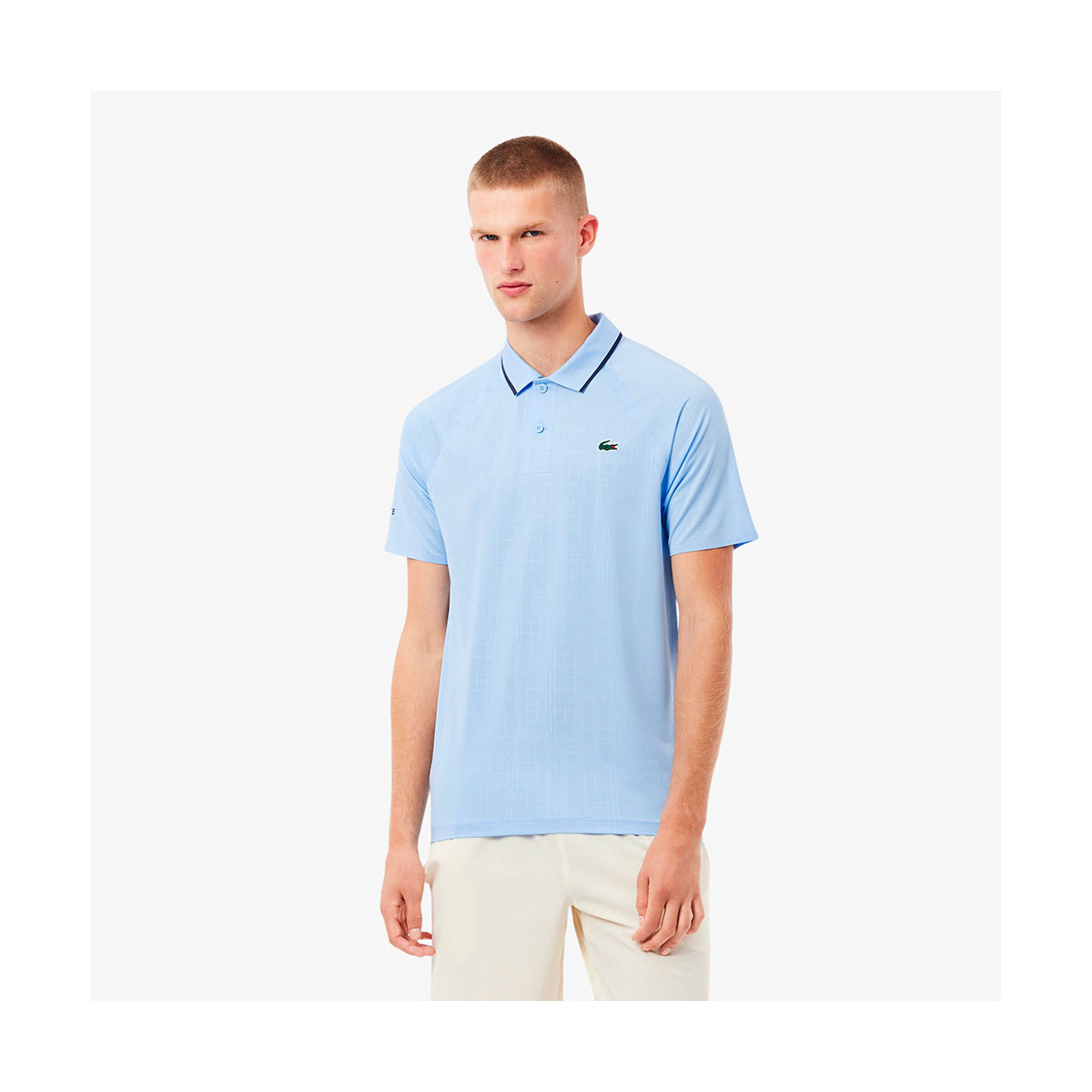 Polo Lacoste Tennis Novak Djokovic In Campo Nero