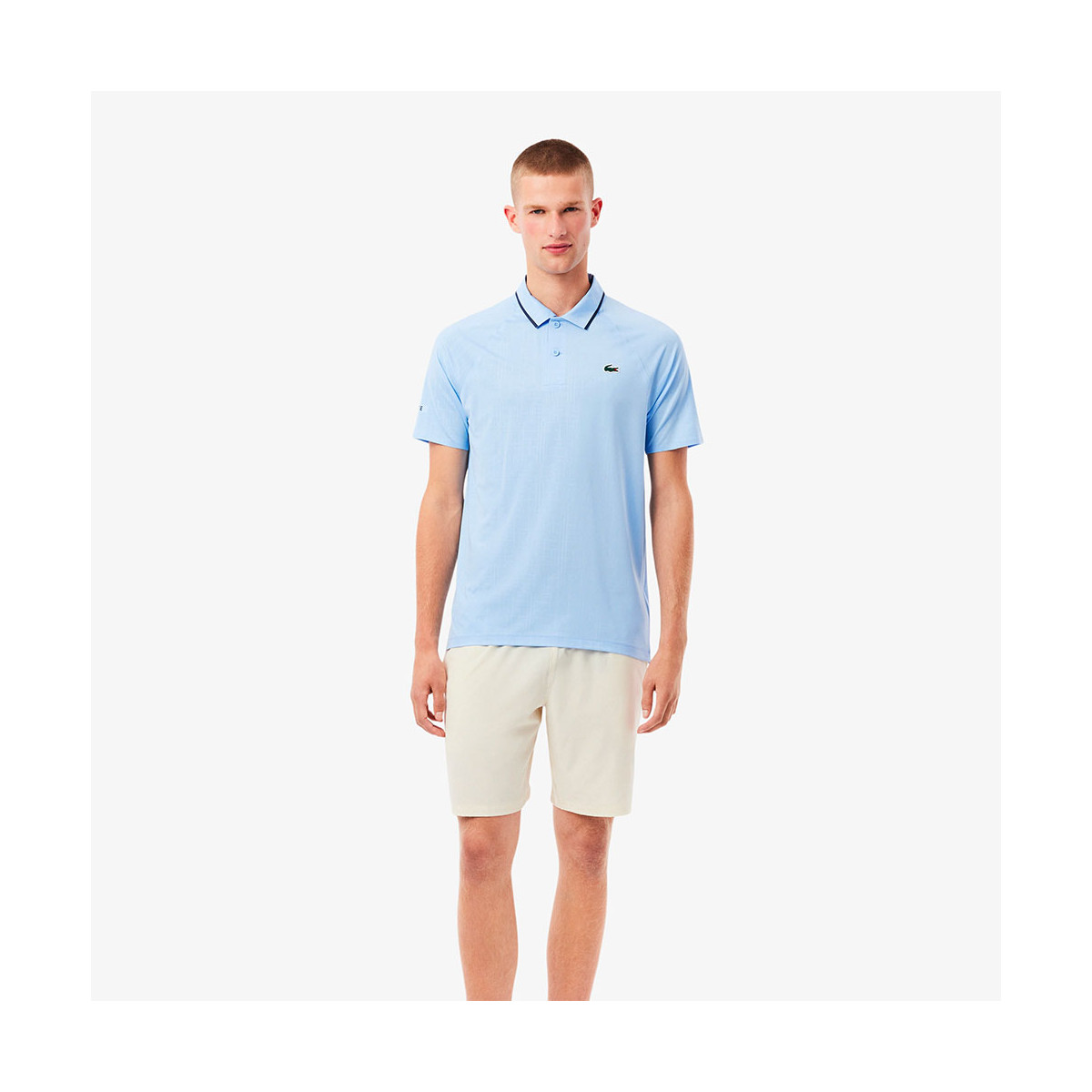 Polo Lacoste Tennis Novak Djokovic In Campo Nero
