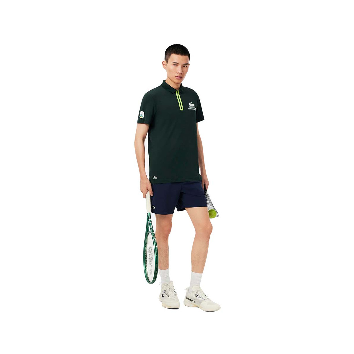 Polo Lacoste Tennis Melbourne Daniil Medvedev Verde