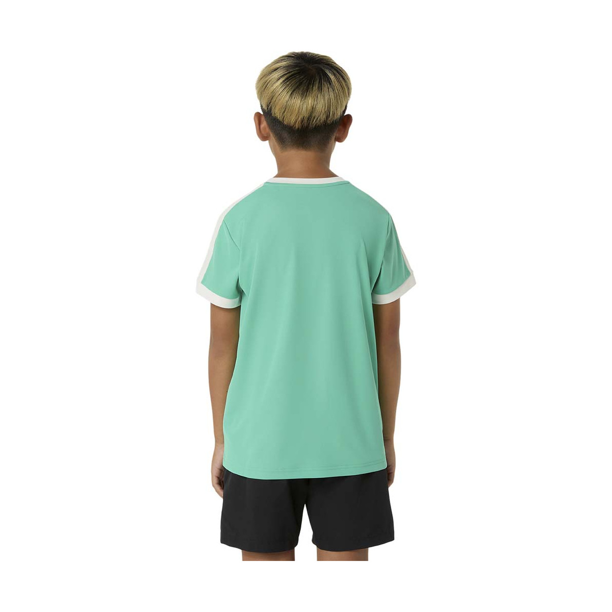 T-Shirt Asics Ragazzo Crema / Blu