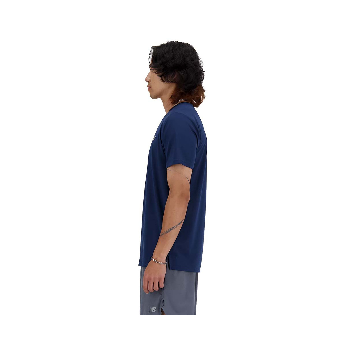 T-shirt New Balance Essentials Grigio blu
