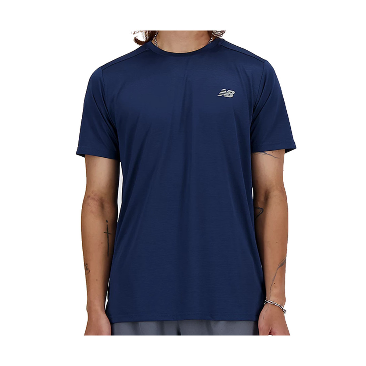 T-shirt New Balance Essentials Grigio blu