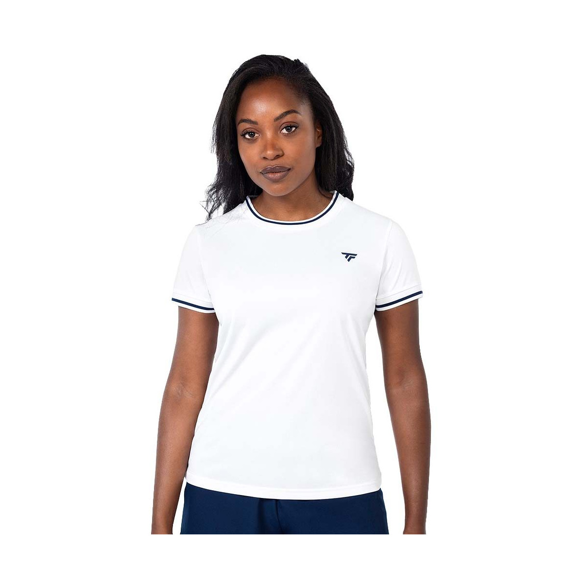 T-Shirt Tecnifibre Team Tech Donna Bianco per Padel