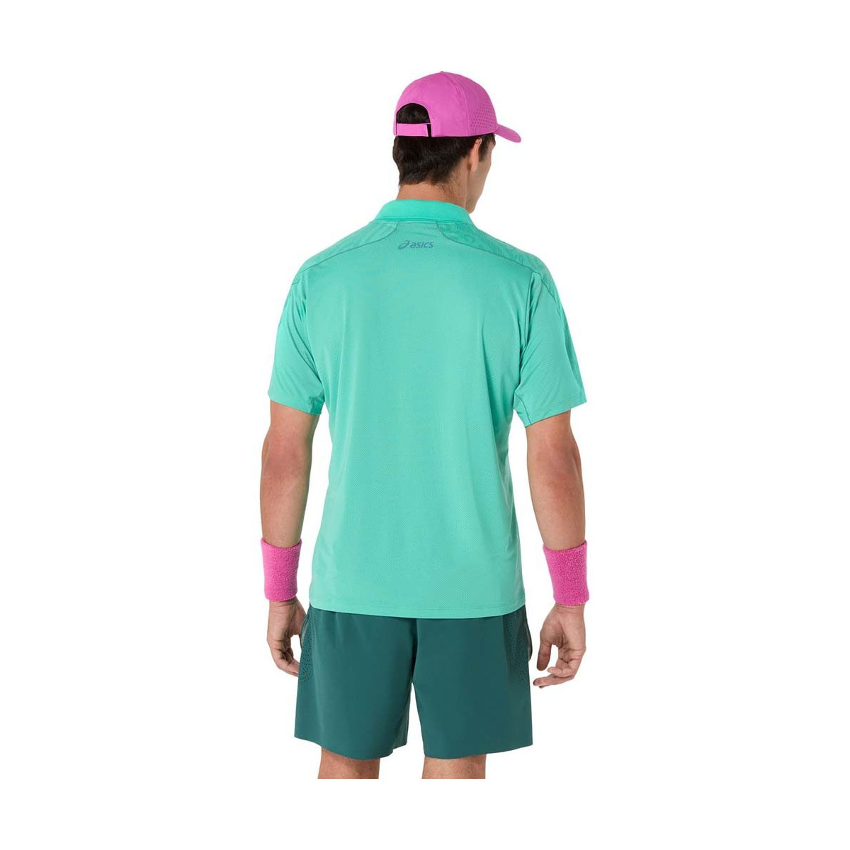 Polo Asics Match Jacquard SS Verde