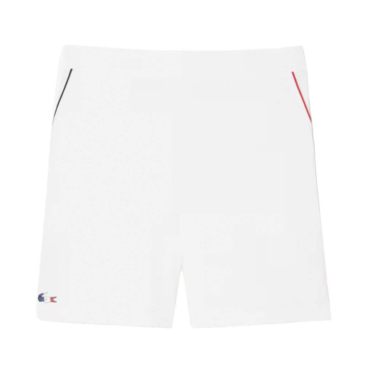 Short Lacoste Squadra Francia Padel Bianco