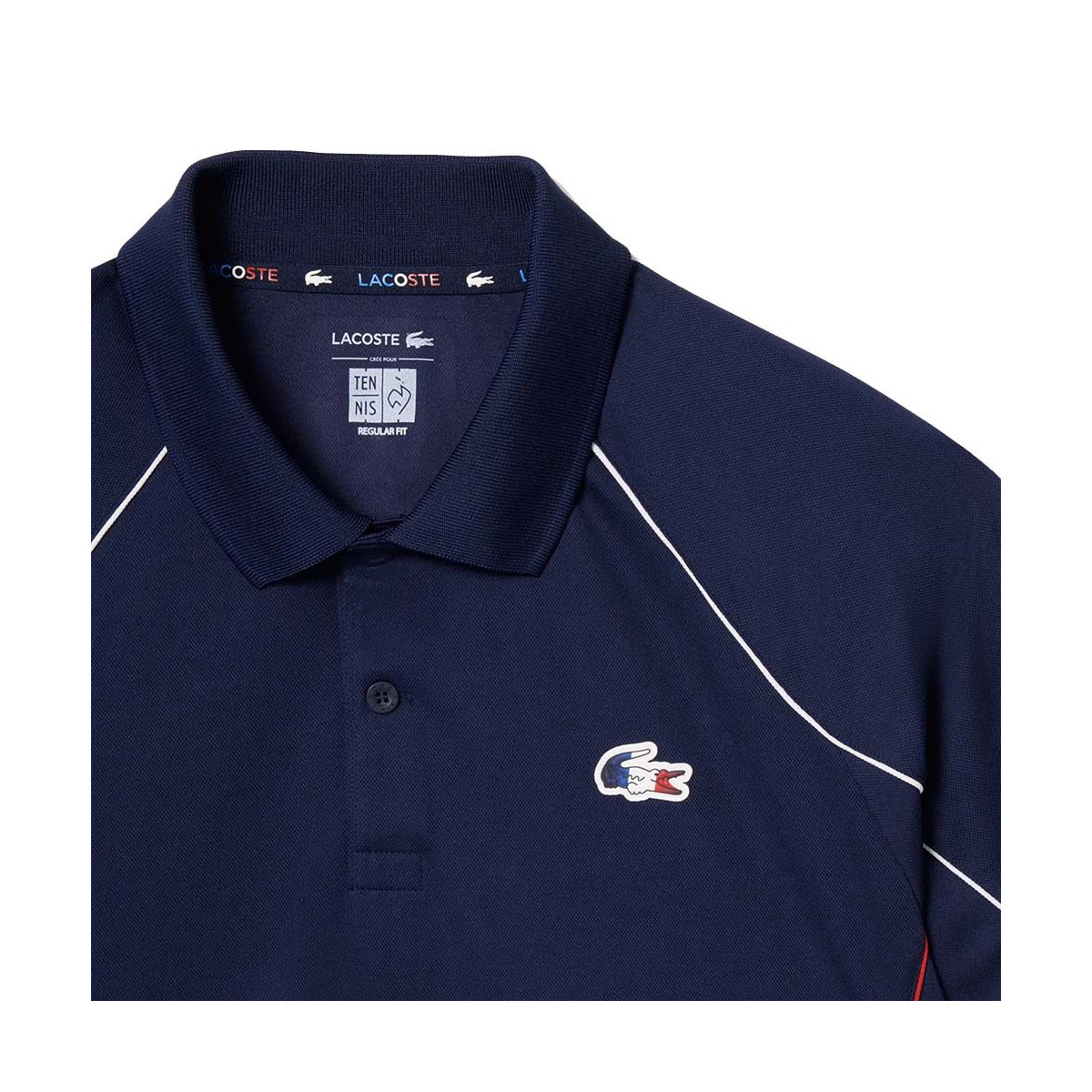 Polo Lacoste Squadra Nazionale Francese di Tennis Blu Navy