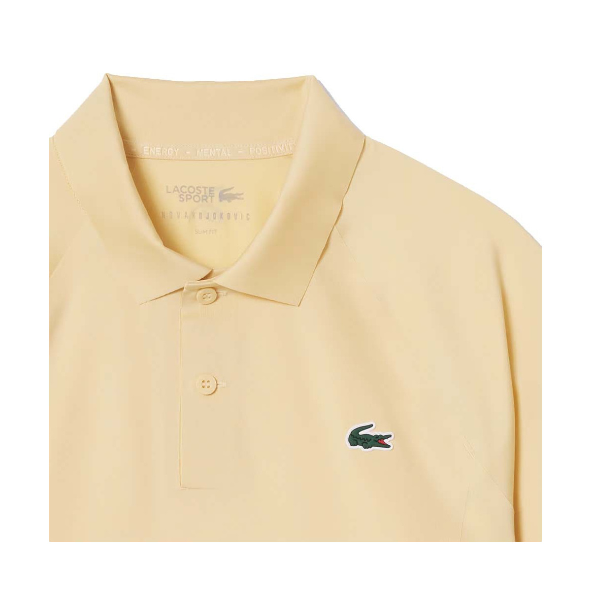 Polo Lacoste Padel Novak Djokovic Giallo