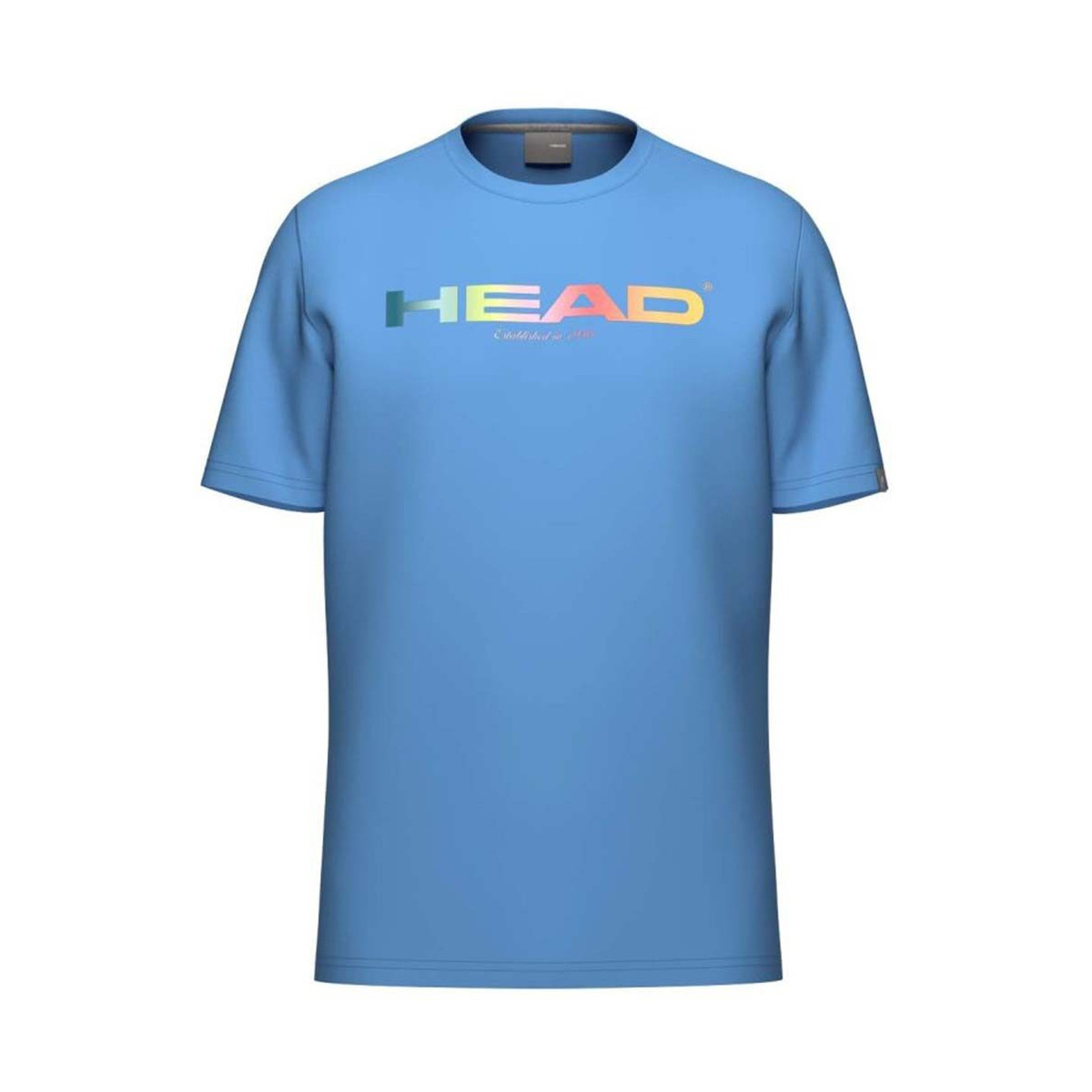 T-Shirt Head Rainbow Azzurro Cielo
