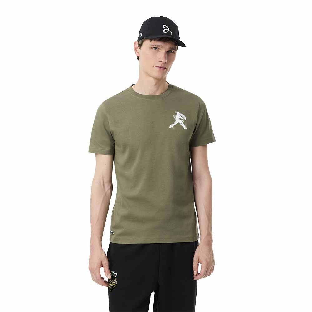 Set T-shirt + Cappellino Lacoste Padel x Novak Djokovic Kaki