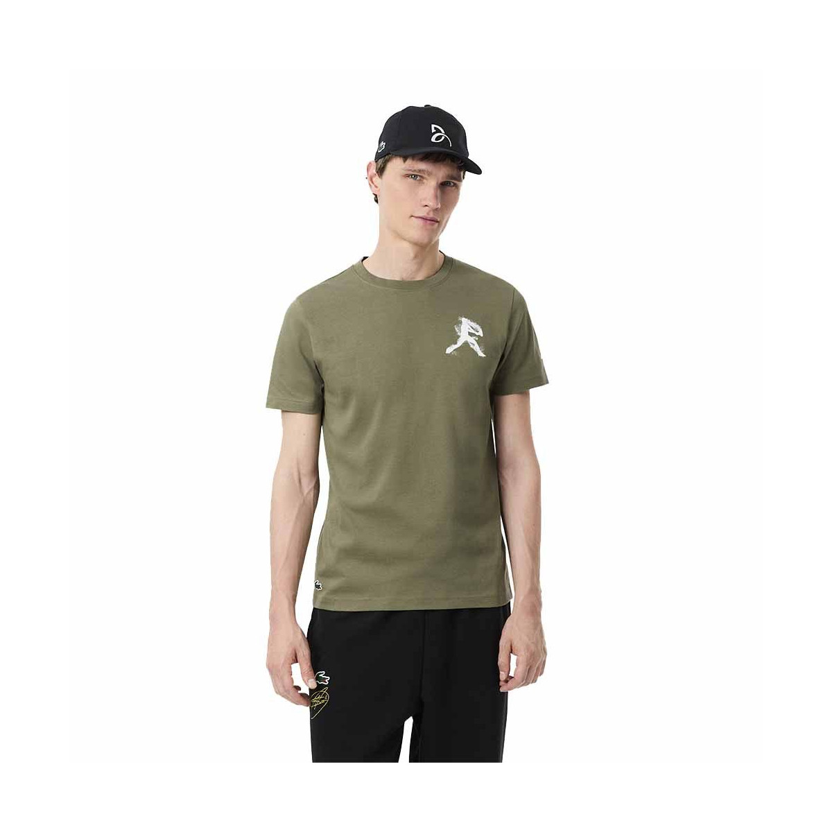 Set T-shirt + Cappellino Lacoste Padel x Novak Djokovic Kaki