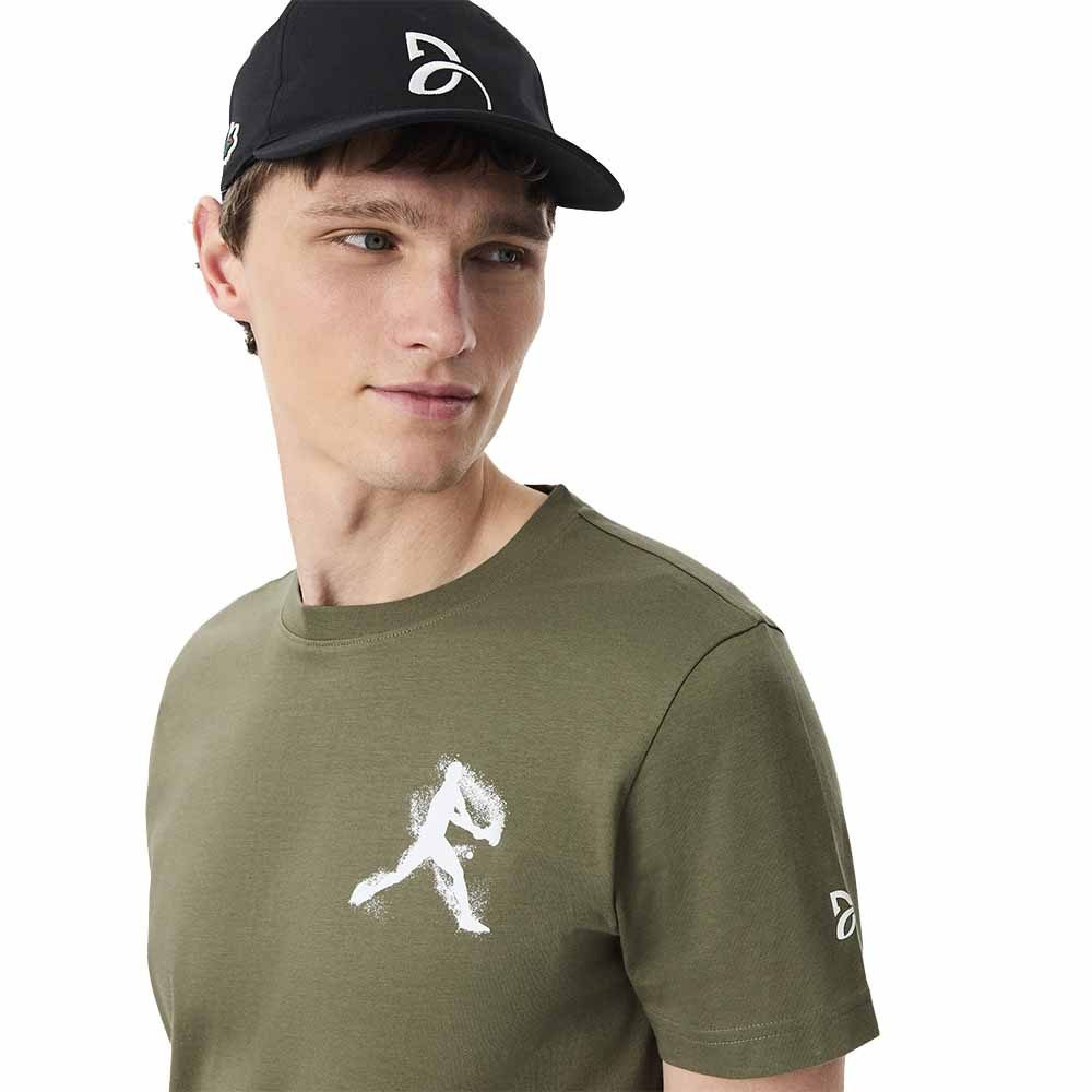 Set T-shirt + Cappellino Lacoste Padel x Novak Djokovic Kaki