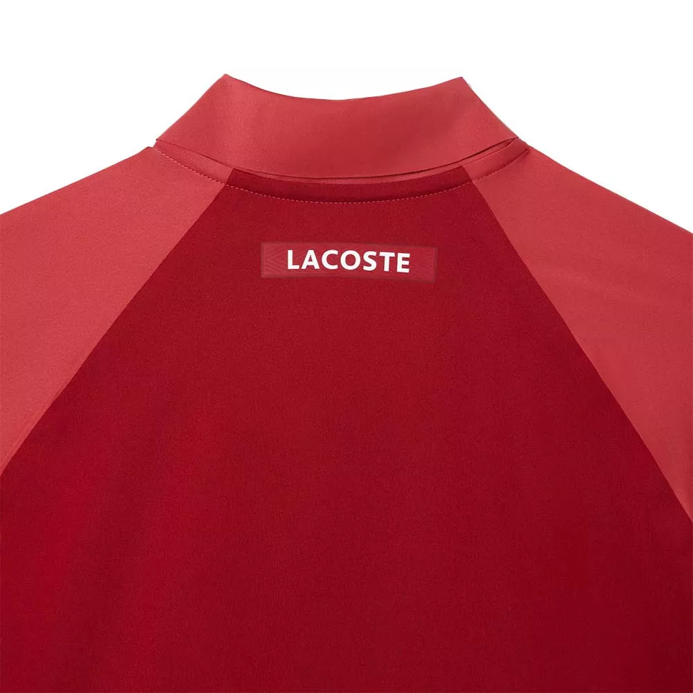 Polo da tennis Lacoste Novak Djokovic Rosso