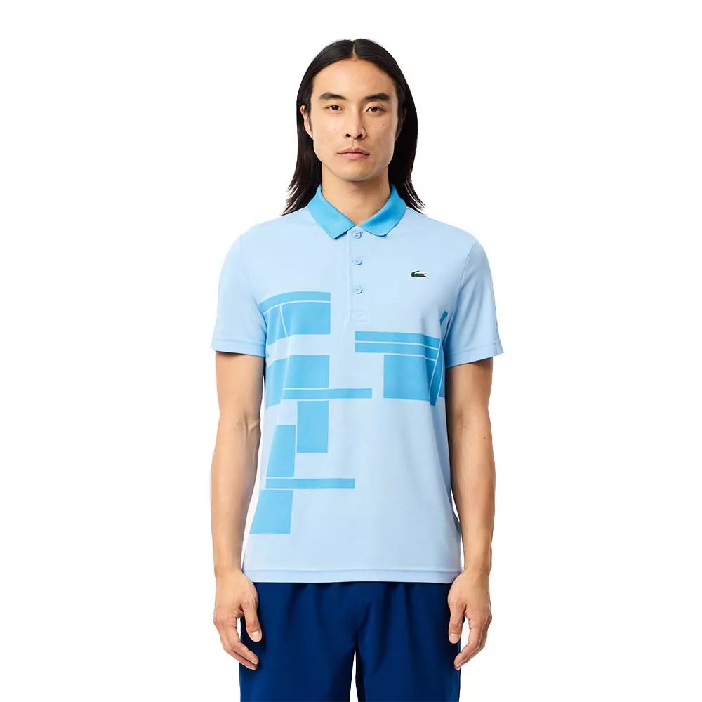 Polo Lacoste Tennis Novak Djokovic Fan Azzurro