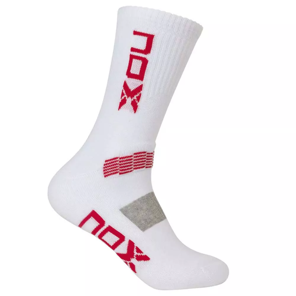 Calze Nox Crew Bianco / Navy blu