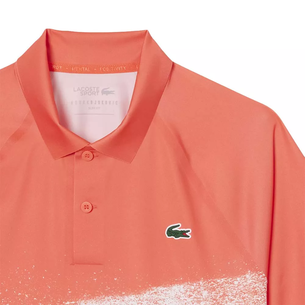 Polo Lacoste Tennis Novak Djokovic Player Blu / Bianco