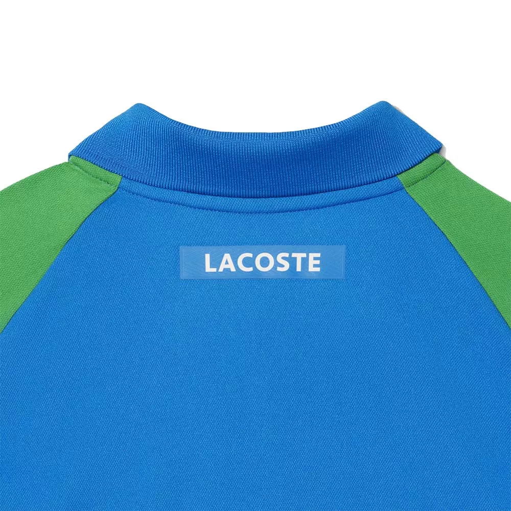 Polo Lacoste Tennis Color-Block Ultra Dry Blu/Verde