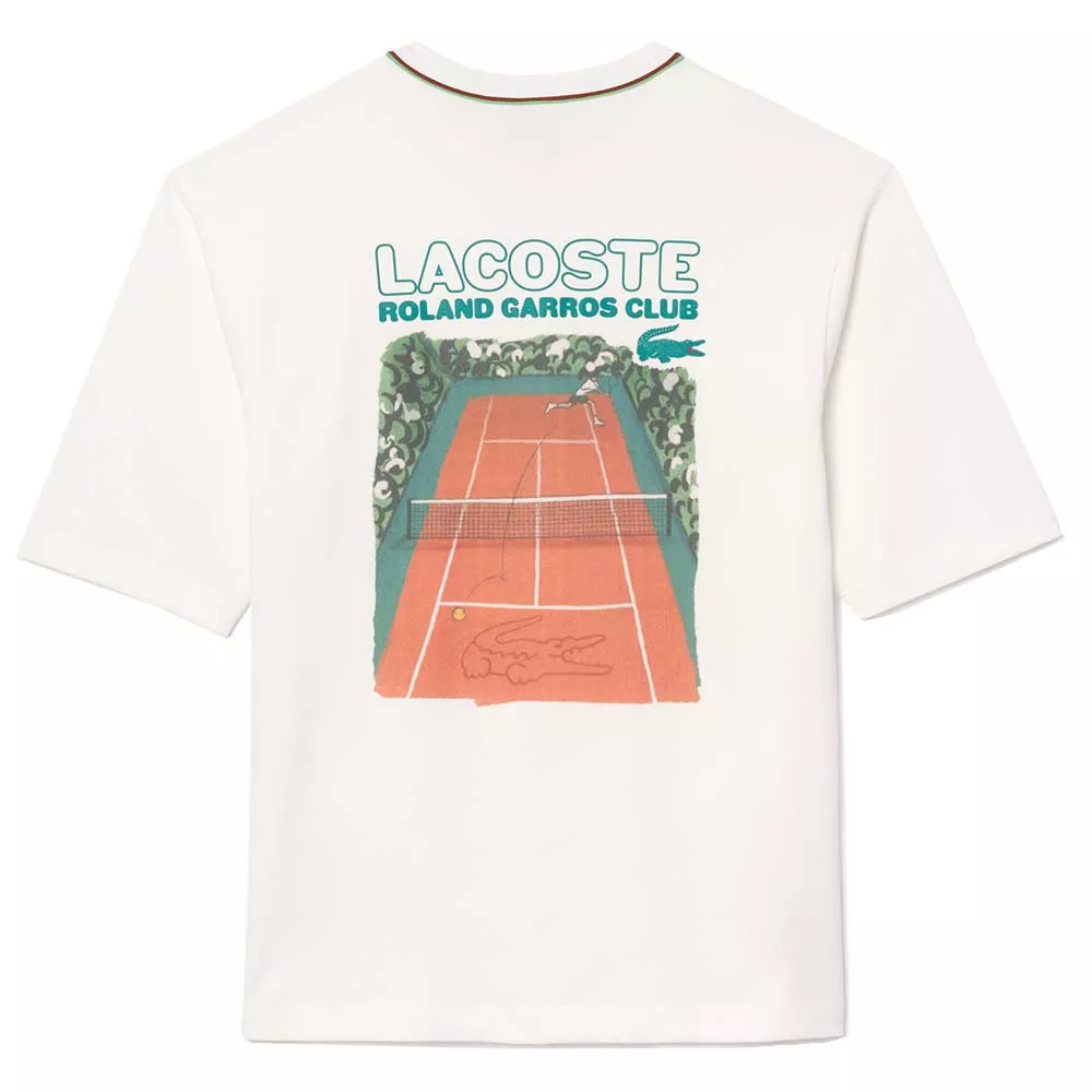 T-shirt Lacoste Sport Roland Garros Arancione