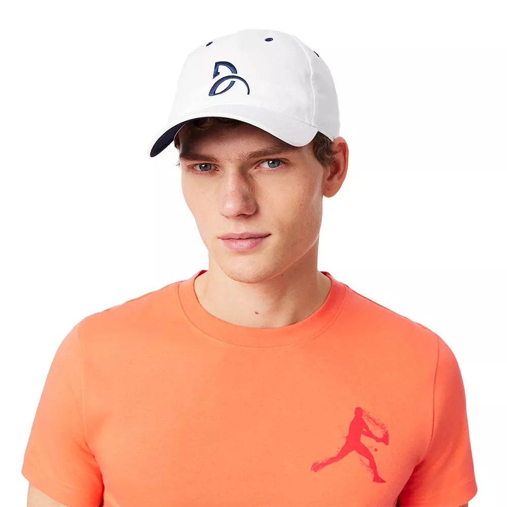 Pack T-Shirt + Cappellino Lacoste Tennis x Novak Djokovic Bianco