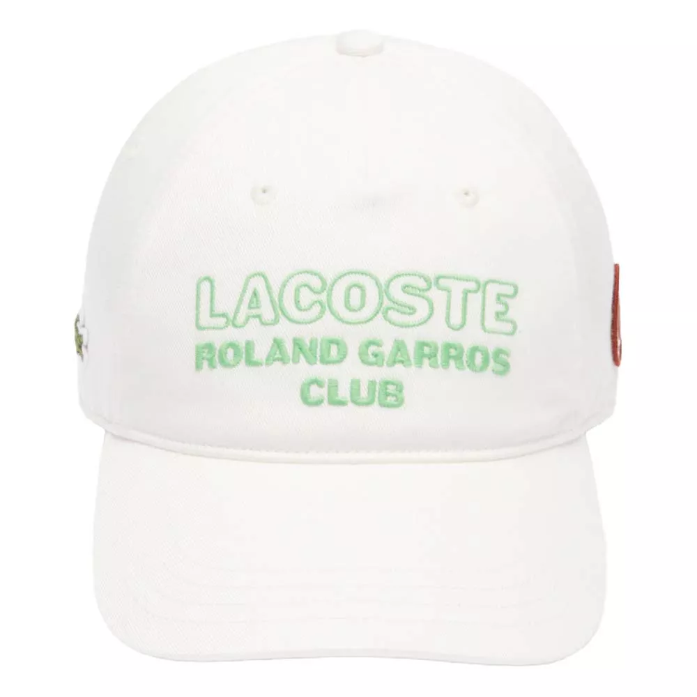 Cappellino Lacoste Club Roland Garros bianco