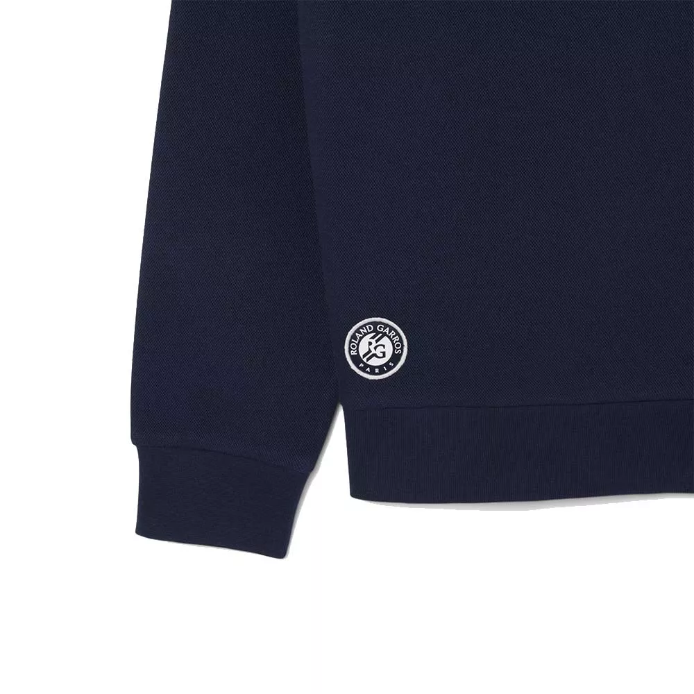 Felpa con cappuccio Lacoste Roland Garros Club Navy blu