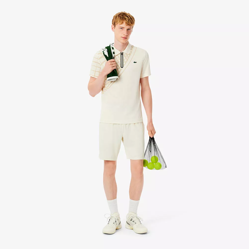 Pantaloncini Lacoste Sport Verde Kaki