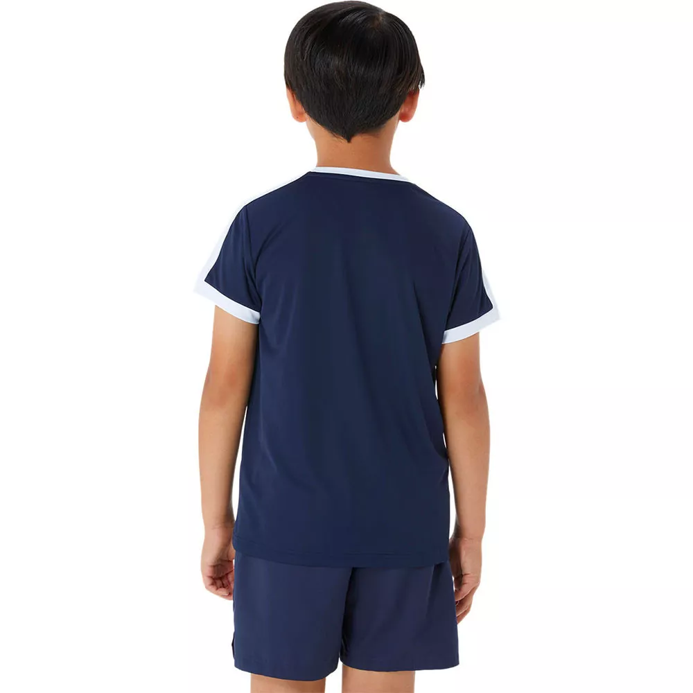 T-Shirt Asics Ragazzo Blu Marino