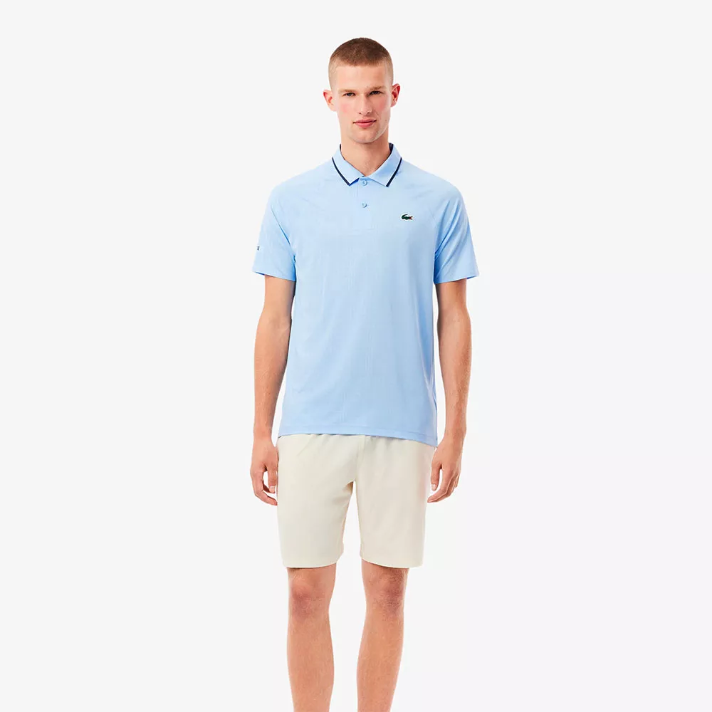 Polo Lacoste Tennis Novak Djokovic In Campo Nero