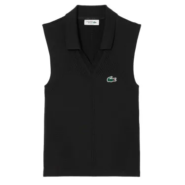 Polo Donna Lacoste Sleeveless Blu