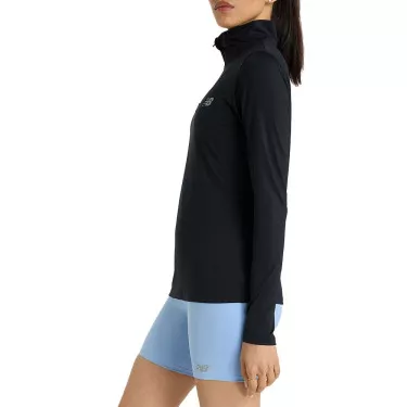 T-shirt a maniche lunghe Mouratoglou Bambina Nera