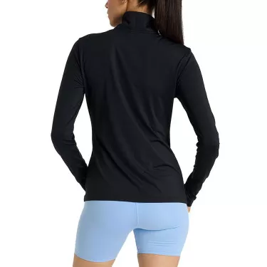 T-shirt a maniche lunghe Mouratoglou Bambina Nera