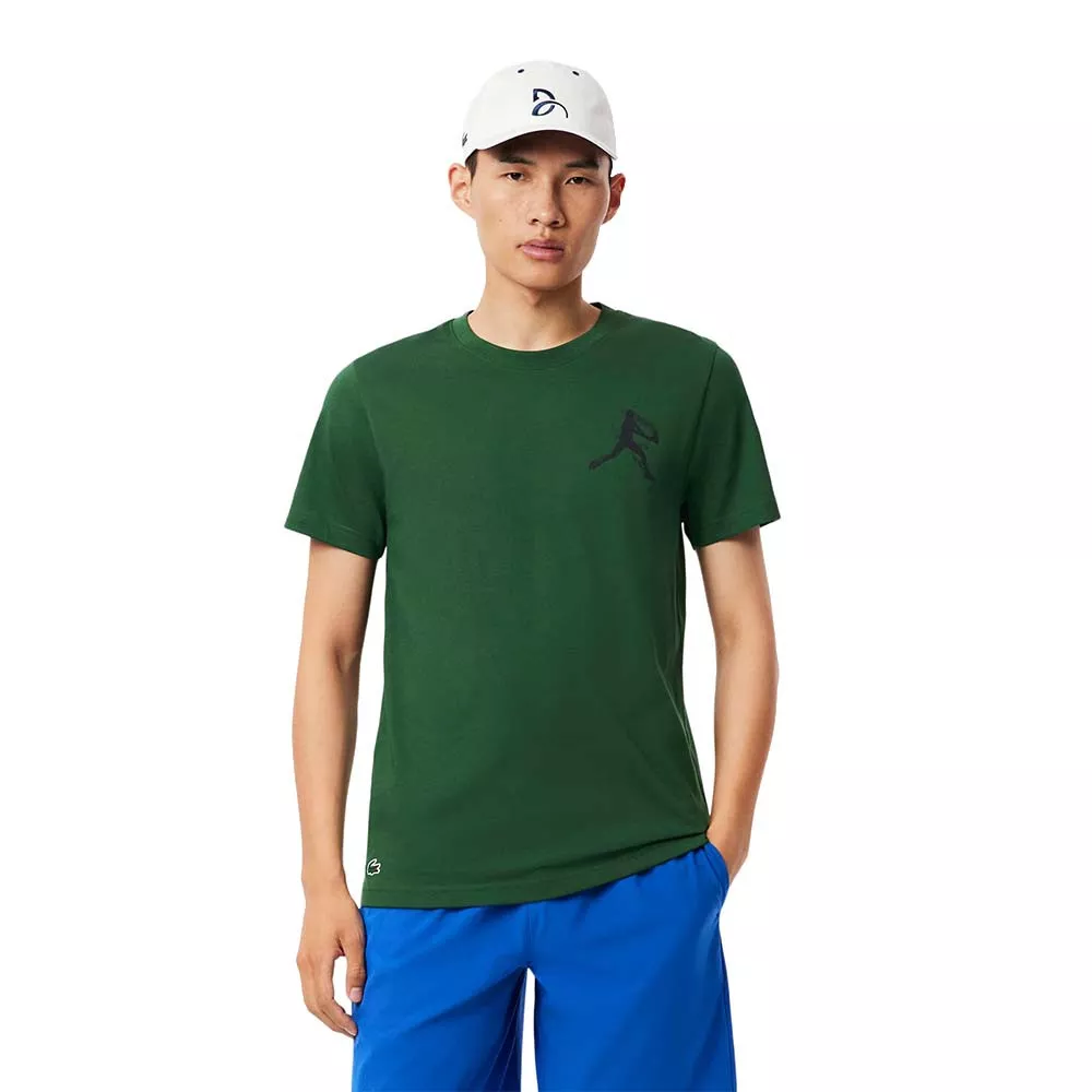 Pacco T-Shirt + Cappellino Lacoste Tennis x Novak Djokovic Grigio Mélange / Bianco