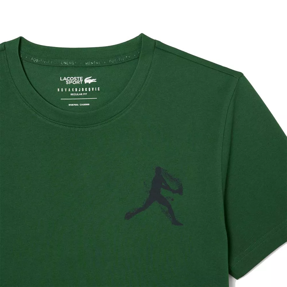 Pacco T-Shirt + Cappellino Lacoste Tennis x Novak Djokovic Grigio Mélange / Bianco
