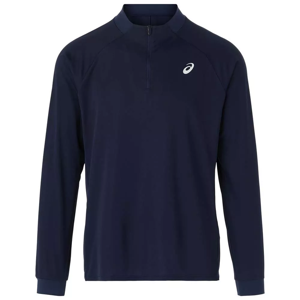 T-shirt a maniche lunghe Asics Court LS Zip bianca