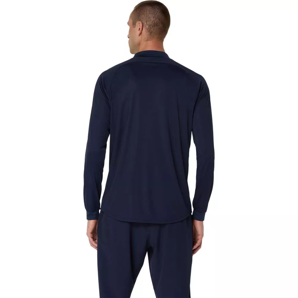 T-shirt a maniche lunghe Asics Court LS Zip bianca