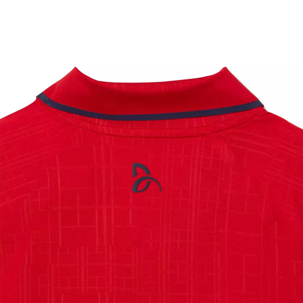 Polo Lacoste Tennis Novak Djokovic On Court Rosso