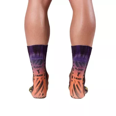 Calzini a compressione Floky S-MASH 3D FANTASY Rio Blu / Arancio