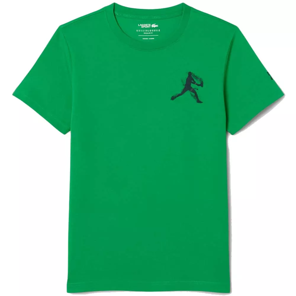 Pacco T-Shirt + Cappellino Lacoste Tennis x Novak Djokovic Verde