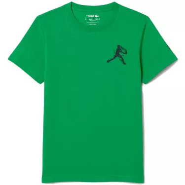 Pacco T-Shirt + Cappellino Lacoste Tennis x Novak Djokovic Verde