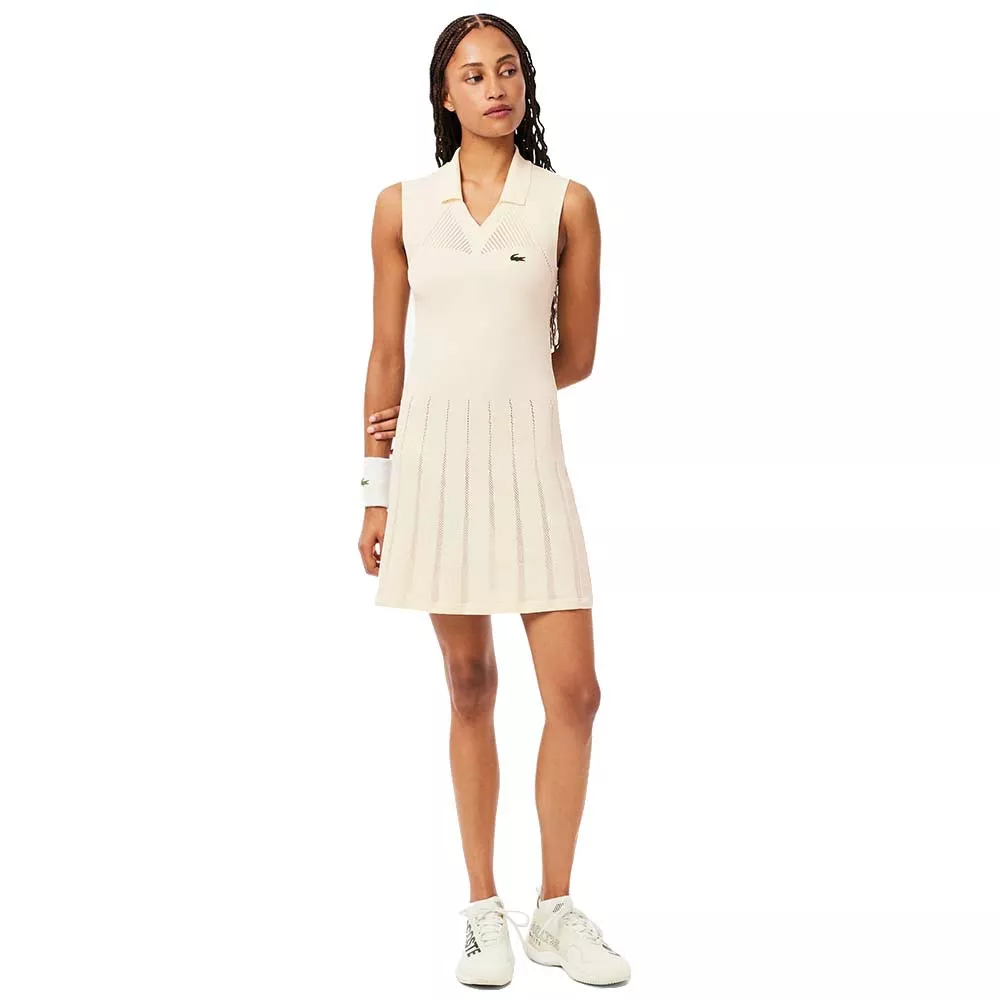 Robe Lacoste Tennis Stretch Donna Nero
