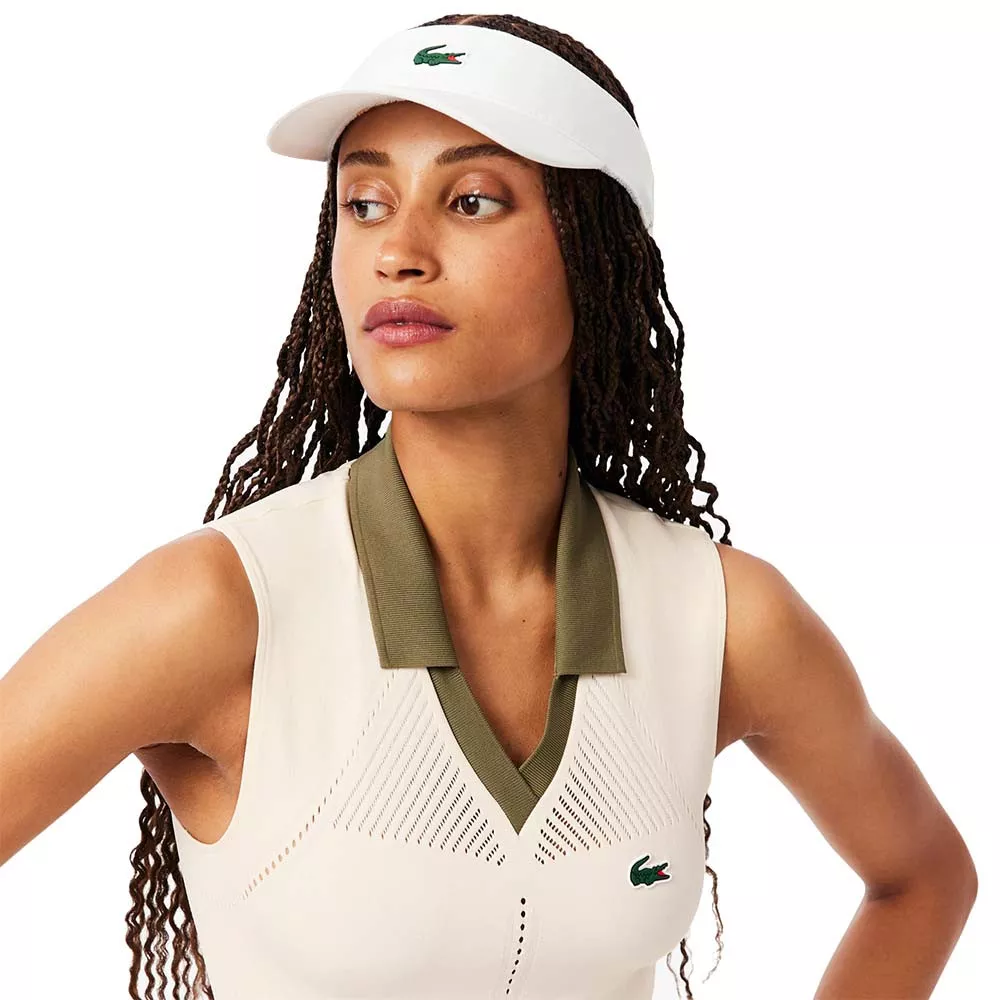 Polo Lacoste Donna Senza Maniche Nera