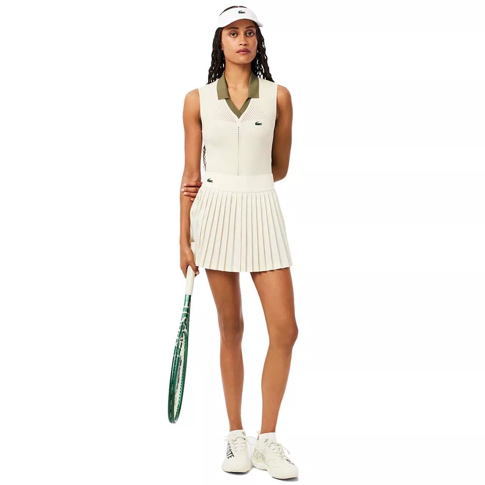 Polo Lacoste Donna Senza Maniche Nera