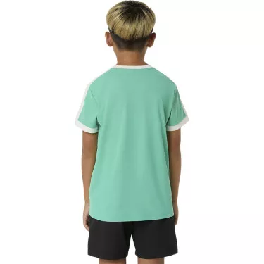 T-Shirt Asics Ragazzo Crema / Blu