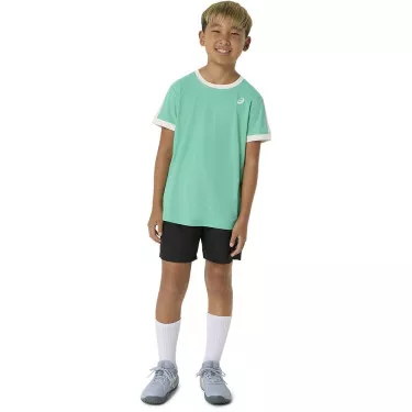 T-Shirt Asics Ragazzo Crema / Blu