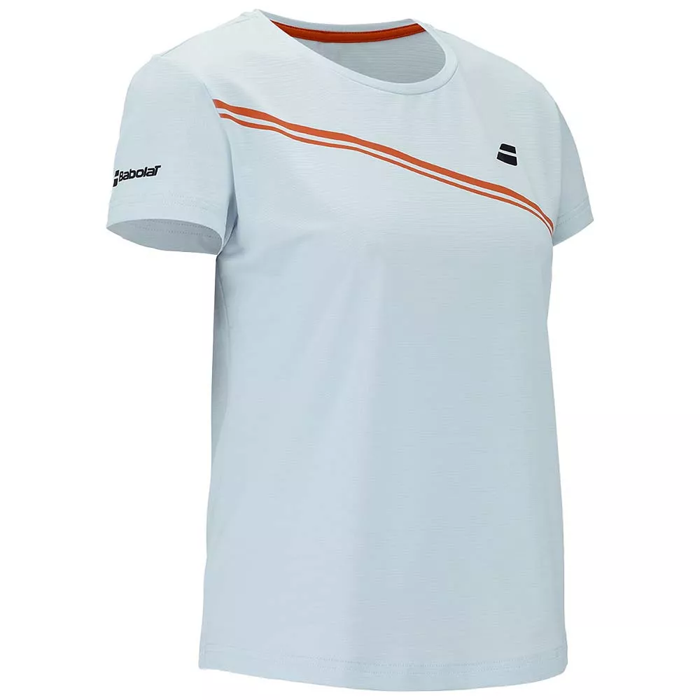T-Shirt Babolat Play Cap Donna Bianco/Blu