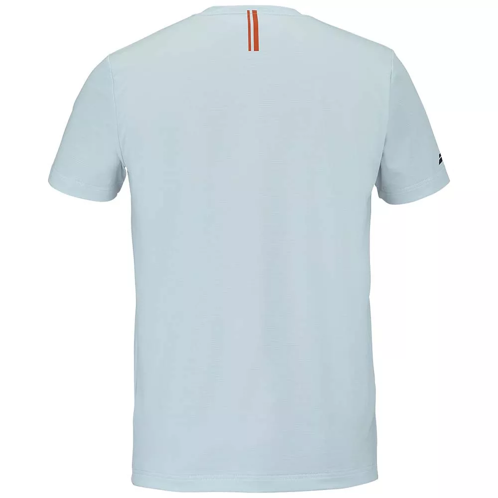 T-Shirt Babolat Play Crew Neck Junior Bianco / Blu