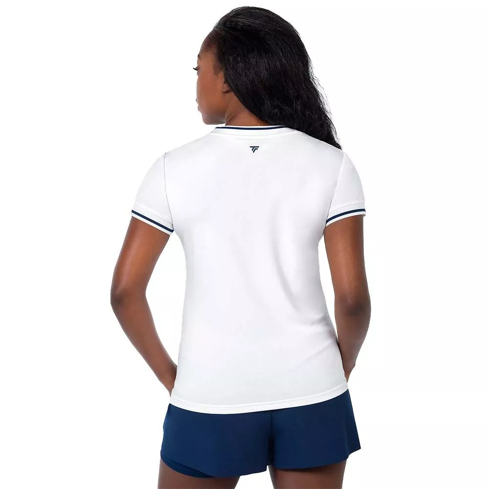 T-Shirt Tecnifibre Team Tech Donna Bianco per Padel