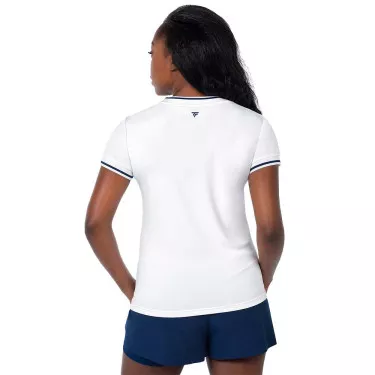 T-Shirt Tecnifibre Team Tech Donna Bianco per Padel
