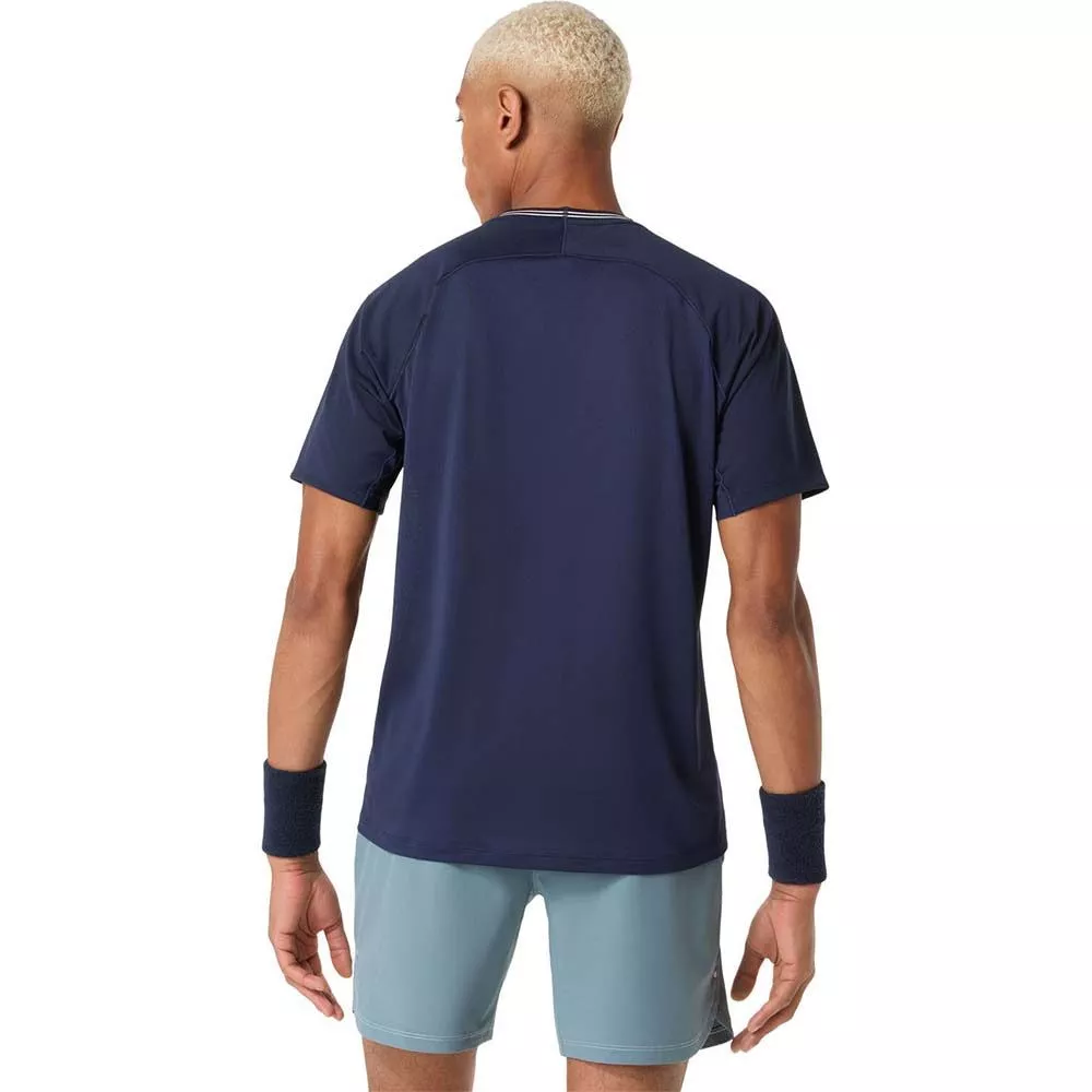T-Shirt Asics Game SS Blu marino